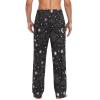Meocouoe Men's Pajama Pants Space Constellation Pjs Bottoms, M view 2