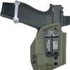 Lindahl Holsters IWB Kydex Holster Compatible with Glock 43X MOS + TLR-7 Sub (Glock Rail) Not Compatible with Non-Railed 43X/43/48 Concealed Carry Made in USA (OD Green Kydex, Left Hand) view 1