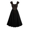 Renaissance Dress Women Victorian Medieval Costume Empire Waist Irish Regency Dress Retro Ren Faire Costume view 1
