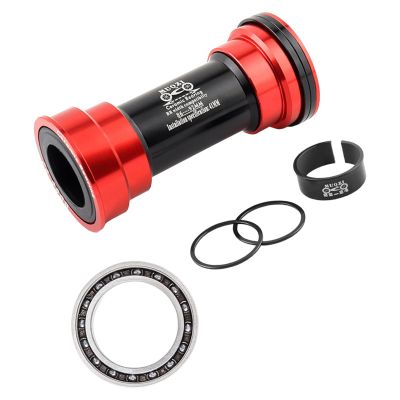 Aosekaa Bike Bottom Bracket Press Fit Type BB Bottom Bracket Repair Portable Aluminum Alloy for Outdoor Mountain Road Bike Bicycling, Red