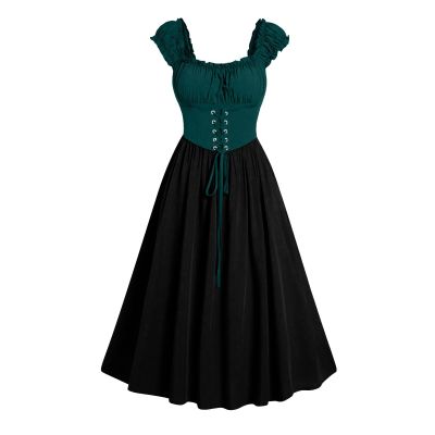 Renaissance Dress Women Victorian Medieval Costume Empire Waist Irish Regency Dress Retro Ren Faire Costume