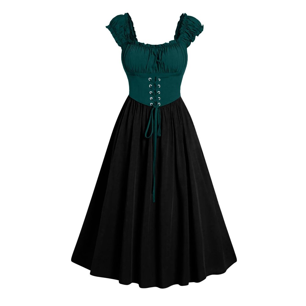 Renaissance Dress Women Victorian Medieval Costume Empire Waist Irish Regency Dress Retro Ren Faire Costume