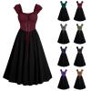Renaissance Dress Women Victorian Medieval Costume Empire Waist Irish Regency Dress Retro Ren Faire Costume view 3