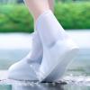 Fkereg 2 Pairs Waterproof Shoe Covers for Rain, Reusable Rain Shoe Boot Covers for Women Men, Clear Plastic Shoe Protector Covers, Anti Slip for Cycling Travel Hiking Riding Camping, XXXL view 2