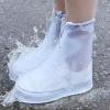 Fkereg 2 Pairs Waterproof Shoe Covers for Rain, Reusable Rain Shoe Boot Covers for Women Men, Clear Plastic Shoe Protector Covers, Anti Slip for Cycling Travel Hiking Riding Camping, XXXL view 3