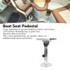 banapoy Boat Seat Pedestal, Adjustable Height Boat Seat Pedestal 13.78-19.69in, Marine Locking Boat Seat Base Pedestal with Slide and Swivel, for RV Yacht Marine view 3