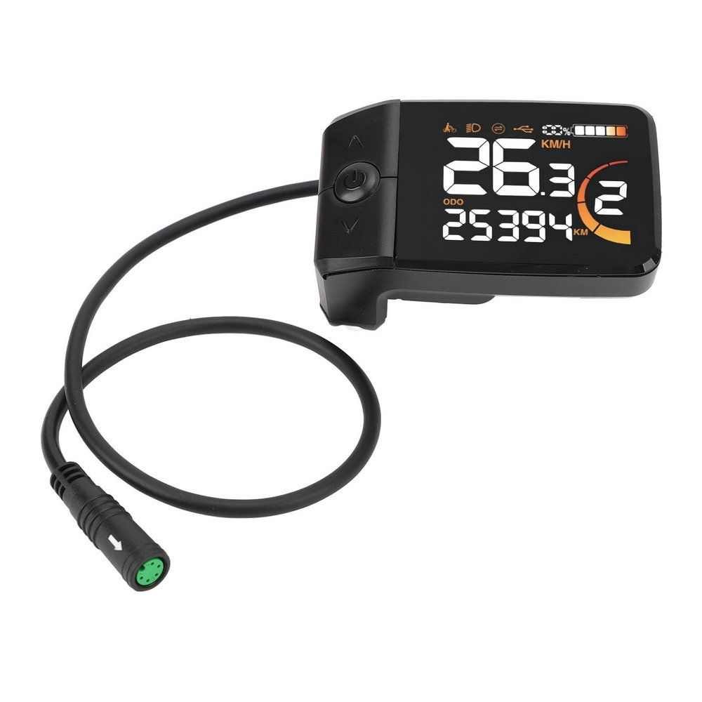 Electric LCD Display, Riding Color Display, Bright Color Screen, Connection for Electric Bikes