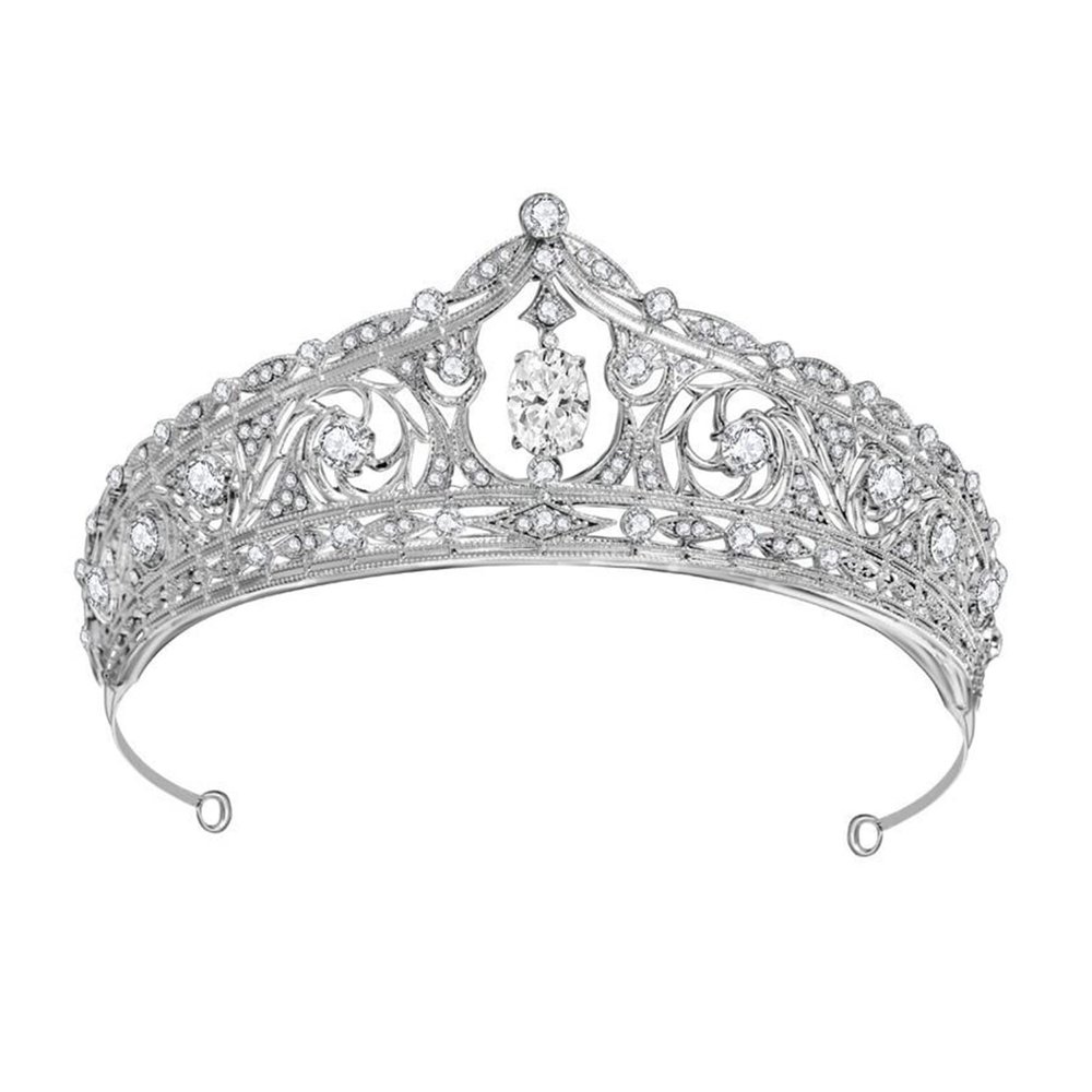 TRUSTTWO Baroque Crystal Vintage Royal Queen King Tiaras And Crowns CZ Rhinestone Pageant Prom Diadem Hair Ornaments Wedding Hair Jewelry The New