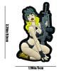 VISWISS Morale Patch Tactical Girl - PVC Tactical Military Patch with Hook Fastener Backing - Real-Lookingn Patches for Vest, Backpacks, Hats view 2