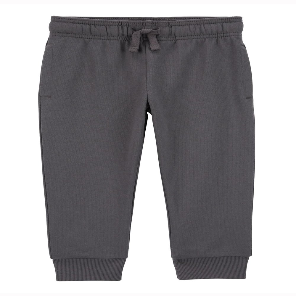 Carter's Baby Boy Pull-On French Terry Joggers (US, Age, 18 Months, Dark Grey)