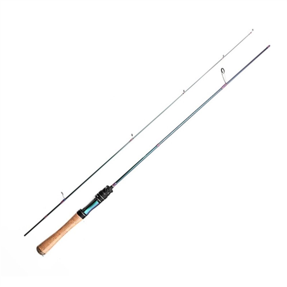 JOYNOW Panfish Rod Fishing Rod with Solid UL Tip Lure 0.6-8g Line 2-6lb Fast Ultralight Spinning Casting Rod for Trout Baitcasting Rod(Spinning,1.8m)