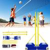 Volleyball Poles for Backyard,Heavy Duty Volleyball/Badminton Poles with Nets, Indoor Volleyball Nets with Poles with 4 Adjustable Heights,Portable Outdoor Badminton Poles for Adult Kids School view 1