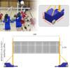 Volleyball Poles for Backyard,Heavy Duty Volleyball/Badminton Poles with Nets, Indoor Volleyball Nets with Poles with 4 Adjustable Heights,Portable Outdoor Badminton Poles for Adult Kids School view 2