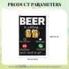 ASEDFGT Beer is Calling Remind Me Message Decline Accept and I Need to Go Golf Towel 16 x 24 Inch Golf Towels for Golf Bags Polyester Golf Towel with Carabiner Clip Men and Women Golf Accessories view 4