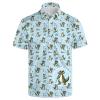 GDEVIG Mens Funny Polo Shirts, Cartoon Crocodile Blue Golf Shirts Short Sleeve, Moisture Wicking Quick-Dry Business Casual Shirt for Men view 1
