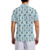 GDEVIG Mens Funny Polo Shirts, Cartoon Crocodile Blue Golf Shirts Short Sleeve, Moisture Wicking Quick-Dry Business Casual Shirt for Men view 3