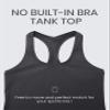 CRZ YOGA Butterluxe Racerback Tank Tops for Women - Yoga Workout Casual Gym Athletic Camisole Tight Sleeveless Shirts Mysterious Grey X-Small view 3