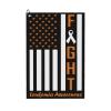 ASEDFGT Fight Leukemia Awareness Golf Towel 16 x 24 Inch Golf Towels for Golf Bags Polyester Golf Towel with Carabiner Clip Men and Women Golf Accessories view 1