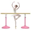 XAWSOP Ballet Barre Mobile Ballet Barre for Household Dance Rooms, Adjustable Height 80-120cm, 500kg Load-Bearing Capacity, Pink,Pink-1M/3.3FT view 1