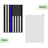 ASEDFGT Police Officer Thin Blue Line USA Flag Golf Towel 16 x 24 Inch Golf Towels for Golf Bags Polyester Golf Towel with Carabiner Clip Men and Women Golf Accessories view 2
