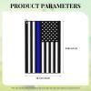 ASEDFGT Police Officer Thin Blue Line USA Flag Golf Towel 16 x 24 Inch Golf Towels for Golf Bags Polyester Golf Towel with Carabiner Clip Men and Women Golf Accessories view 4