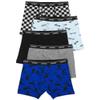Carter's Boy's 5-Pack Cotton Boxer Briefs (Checkers/Black/Grey/Blue Bike, 10-12) view 1