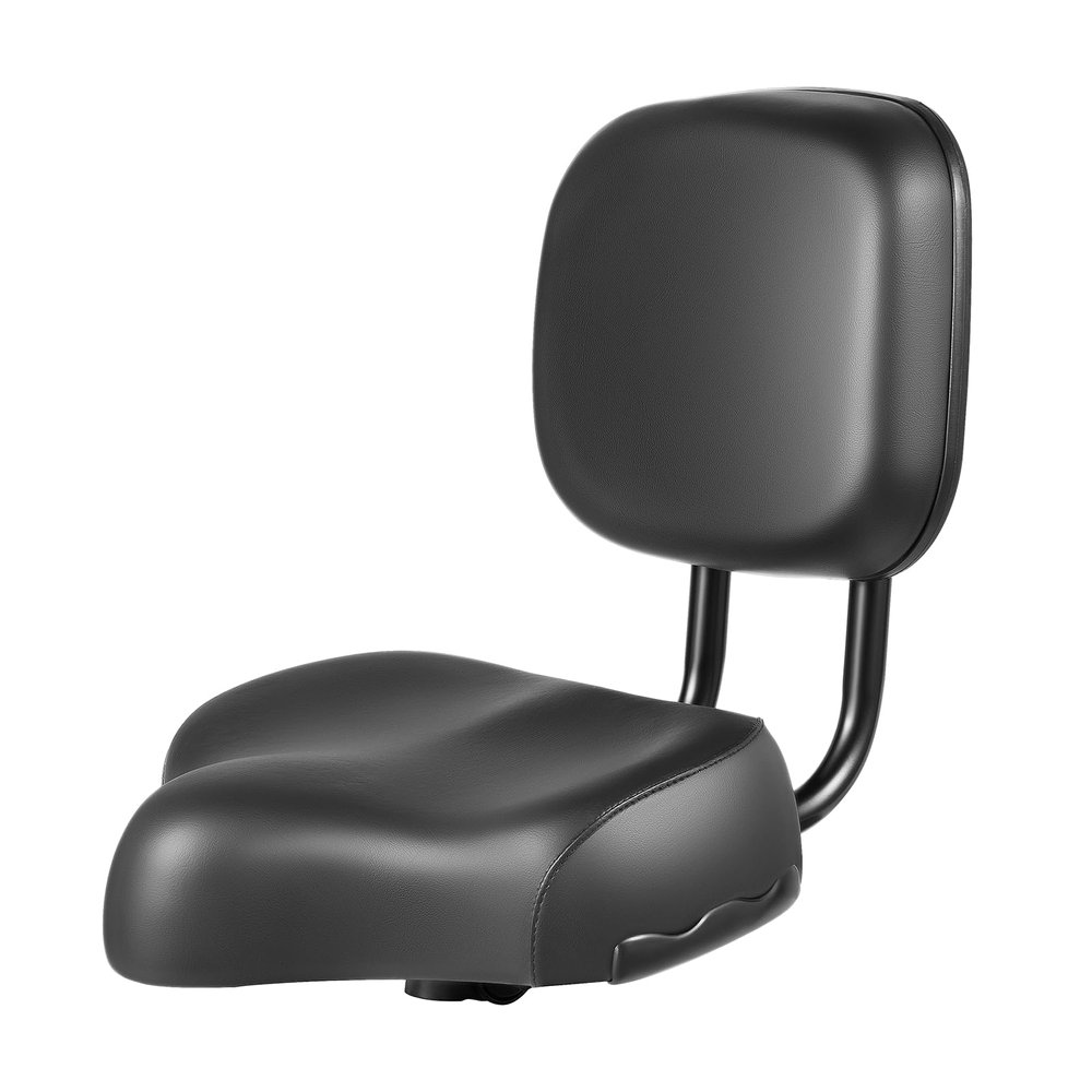 Bike Seat with Backrest, Wide Large Soft Comfortable Tricycle Bicycle Bike Saddle Seat Pad, Wide Bike Seats for Women Comfort, Adjustable Back Height, for Tricycle Or Electric Vehicle