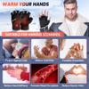 Heated Gloves for Men Women- Rechargeable Electric Touchscreen Cold Winter Work Arthritis Pain Relief Hand Warmers Heated Gloves for Cold Winter Arthritis Hands Hunting Skiing (L) view 3
