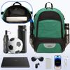 AIRTTUZ Basketball Backpack with Separate Ball Compartment and Shoes Pocket, Large Capacity Sports Equipment Bags for Basketball, Soccer, and Volleyball. (green) view 4