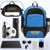 AIRTTUZ Basketball Backpack with Separate Ball Compartment and Shoes Pocket, Large Capacity Sports Equipment Bags for Basketball, Soccer, and Volleyball. (blue) view 4