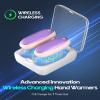 Hand Warmers Rechargeable 2 Pack, 14000mAh Electric Hand Warmers with Wireless Charging Case, AI Chip 3 Heat Settings Up to 50-Hour Portable Pocket Heater, Gifts for Christmas (Purple) view 2
