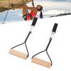 ZJchao Wooden Gymnastic Rings Portable Pull Up Handles Arm Strength Trainer with Storage Bag view 2