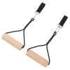 ZJchao Wooden Gymnastic Rings Portable Pull Up Handles Arm Strength Trainer with Storage Bag view 4