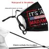 Rqwaaed Madam President 2024 Election Womens Vote Mask Protect Respiratory System Breathe with Peace of Mind Black view 3