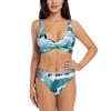 Penguins On The Iceberg Print Women Swimsuit Bikini Set Push Up Cheeky Two Piece Bathing Suit Top Wide Straps Black view 1