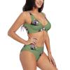 Red Squirrel Print Women Swimsuit Bikini Set Push Up Cheeky Two Piece Bathing Suit Top Wide Straps view 2
