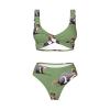 Red Squirrel Print Women Swimsuit Bikini Set Push Up Cheeky Two Piece Bathing Suit Top Wide Straps view 4