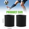 2pcs Shin Guard Straps, Black Silicone Soccer Shin Guard Holders Soft Shin Guard Stays to Hold Shin Guards Anti-Slip Leg Bands Football for Children Boy Girl view 2