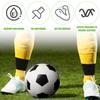 2pcs Shin Guard Straps, Black Silicone Soccer Shin Guard Holders Soft Shin Guard Stays to Hold Shin Guards Anti-Slip Leg Bands Football for Children Boy Girl view 3