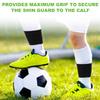 2pcs Shin Guard Straps, Black Silicone Soccer Shin Guard Holders Soft Shin Guard Stays to Hold Shin Guards Anti-Slip Leg Bands Football for Children Boy Girl view 4