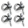 304 Stainless Steel Climbing Anchor Bolt, 30KN Rock Climbing Bolt Hanger, Climb Fastening Bolt Safe Fixed Point, 4 Set Rock Climbing Holds view 1