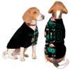 Custom Name Team Name Number Half Hawaiian Black Dog Baseball Jersey, Personalized Baseball Team Dog Shirts Cat Pet Costume view 1