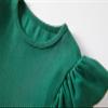 Beganly Girls Long Sleeve T-Shirt Cotton Rib-Knit Tees Toddler Stretch Basic Warm Round Neck Tops with Ruffle Dark Green 100 view 4