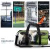 Gym Bags Small Cow Black And White Spot Duffel Bag Overnight Bag with Shoe Compartment Carryon Bag for Men Women view 3
