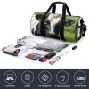 Gym Bags Small Cow Black And White Spot Duffel Bag Overnight Bag with Shoe Compartment Carryon Bag for Men Women view 4