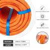 3/8 Inch 120ft Double Braided Polyester Arborist Rope, Heavy Duty Nylon Rope for Anchor, Tree Work, Cargo, Pulling, Sailing(Orange) view 2