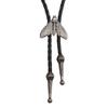 COOLLA Bolo Tie Cowboy Leather Necktie Western Necklace for Men,Women (moth-silver) view 1