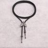 COOLLA Bolo Tie Cowboy Leather Necktie Western Necklace for Men,Women (moth-silver) view 4