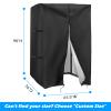 Squat Rack Cover, Waterproof Outdoor Gym Equipment Covers with Zipper for Squat Rack/Weight Lifting Rack/Home Gym Workout Equipment (65.5"Wx 56"D x 90"H) view 2