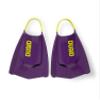 Arena Unisex Adult Powerfin Pro II Swim Training Fins Men and Women Silicone Short Blade Flippers Left/Right Customized, Plum/Arctic Lime, Size 9.5-10.5 view 1